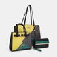 3-Piece Color Block Handbag Set - 4 Ever Trending