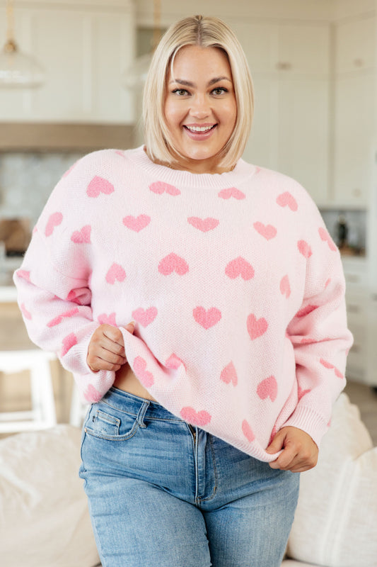 Heart On My Sleeves Sweater - 4 Ever Trending