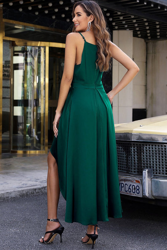 High-Low Formal Dress With Pockets - 4 Ever Trending