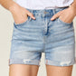 High Waist Rolled Denim Shorts - 4 Ever Trending