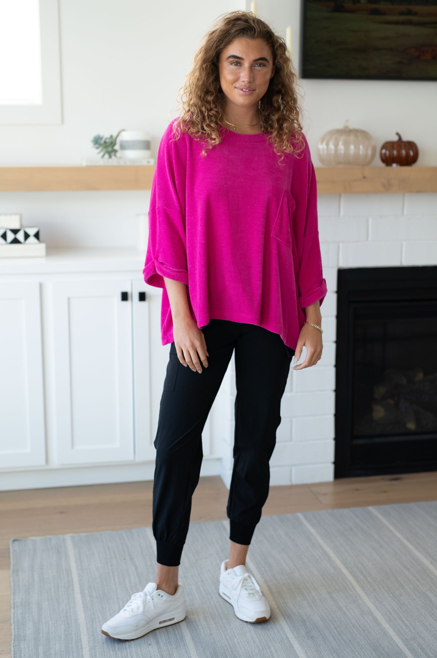 Pink Thoughts Chenille Blouse - 4 Ever Trending