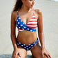 Stars and Stripes Crisscross Bikini Set - 4 Ever Trending