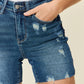 Tummy Control High Waist Denim Shorts - 4 Ever Trending