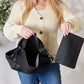 Faux Leather Handbag with Pouch - 4 Ever Trending