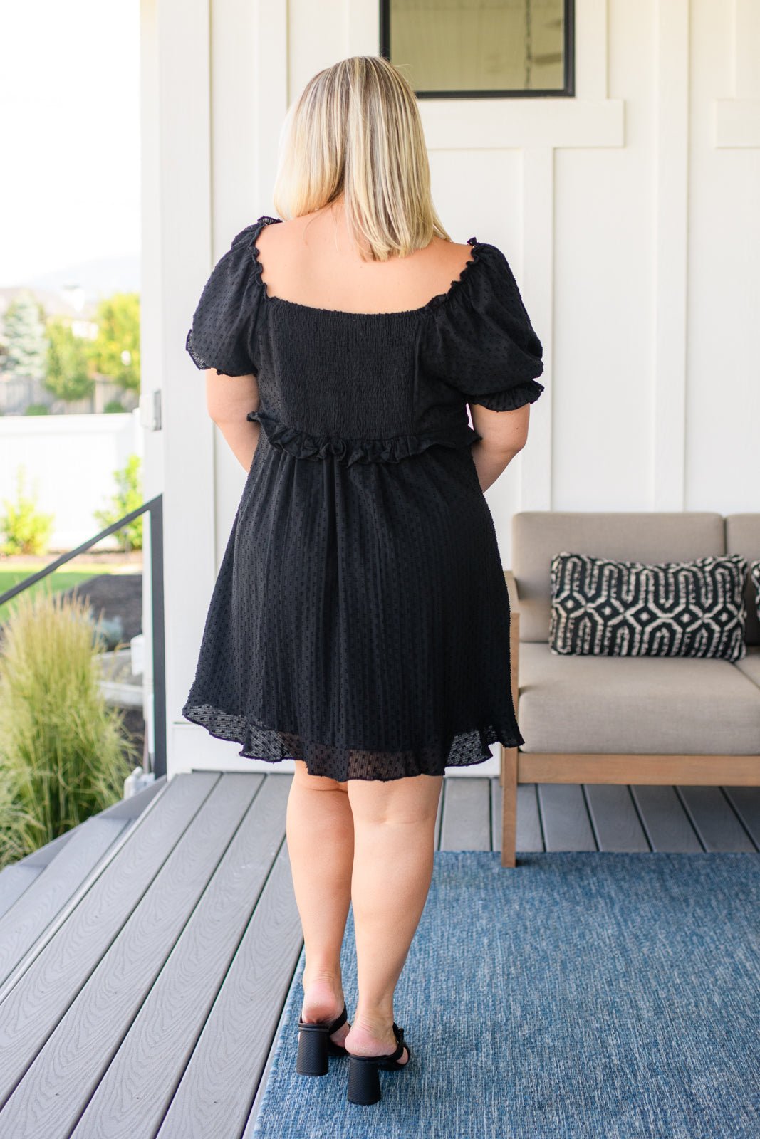It's Cocktail Hour Ruffle Detail Dress - 4 Ever Trending