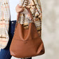Vegan Leather Handbag with Pouch - 4 Ever Trending