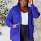 Waffle-Knit Open Front Cardigan - 4 Ever Trending