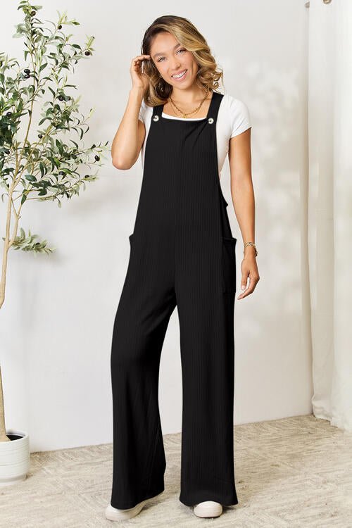 Wide Strap Overall with Pockets - 4 Ever Trending